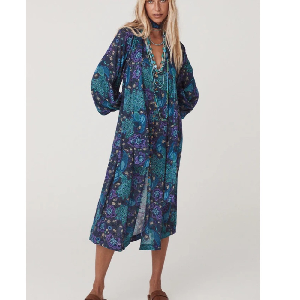 NWT Spell Boheme Button Through Baltic Dress - Picture 4 of 16